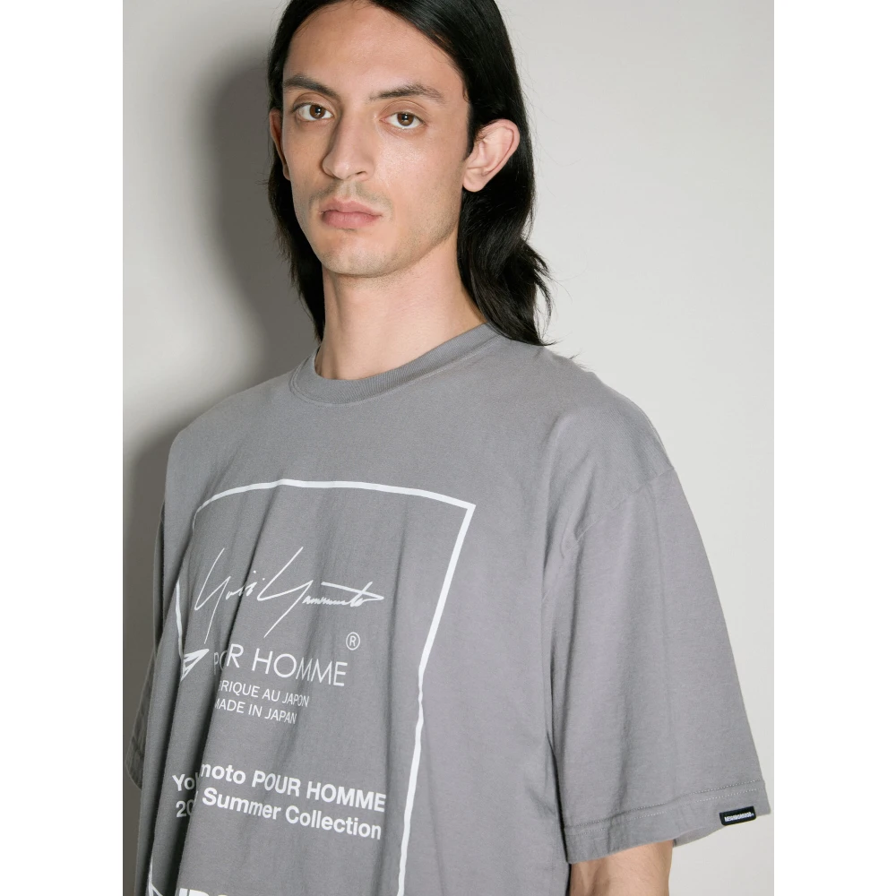 Yohji Yamamoto T-Shirts Gray Heren