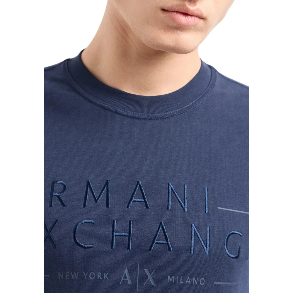 Armani Exchange Navy Blaze 3Dzmjp Zjy9Z Sweatshirt Blue Heren