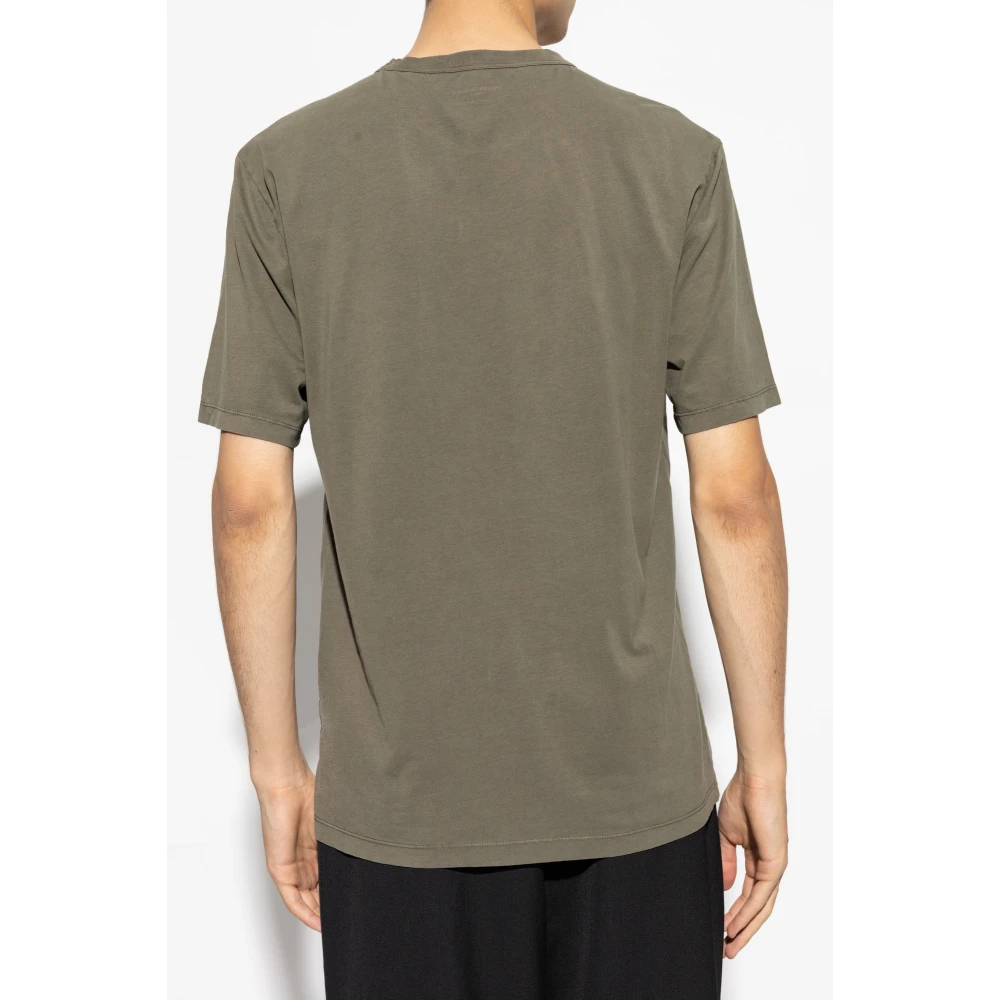 Officine Générale T-shirt met zak Green Heren