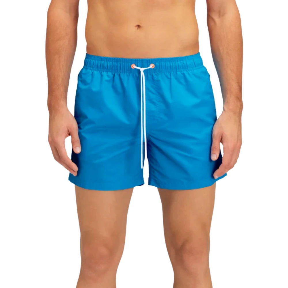 Sundek Uomo Blu Short Swimshorts Iconici Taffeta Rainbow