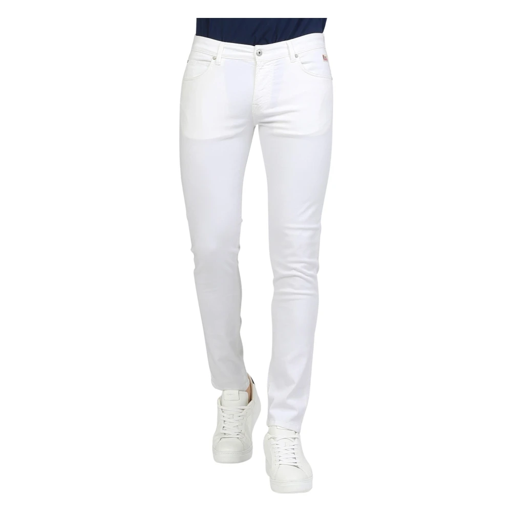 Roy Roger's Slim Fit Denim Broek White Heren