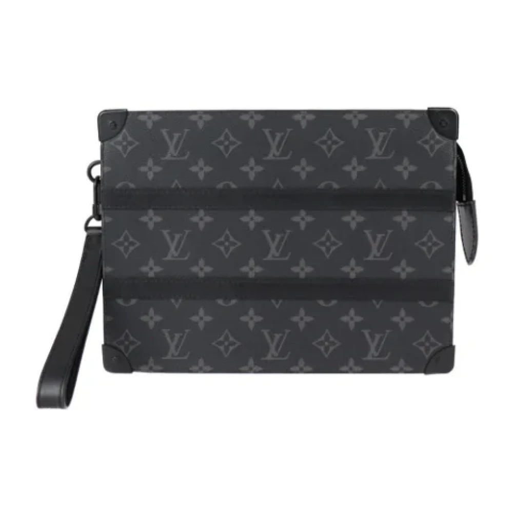 Louis Vuitton Vintage Pre-owned Canvas clutches Black Dames