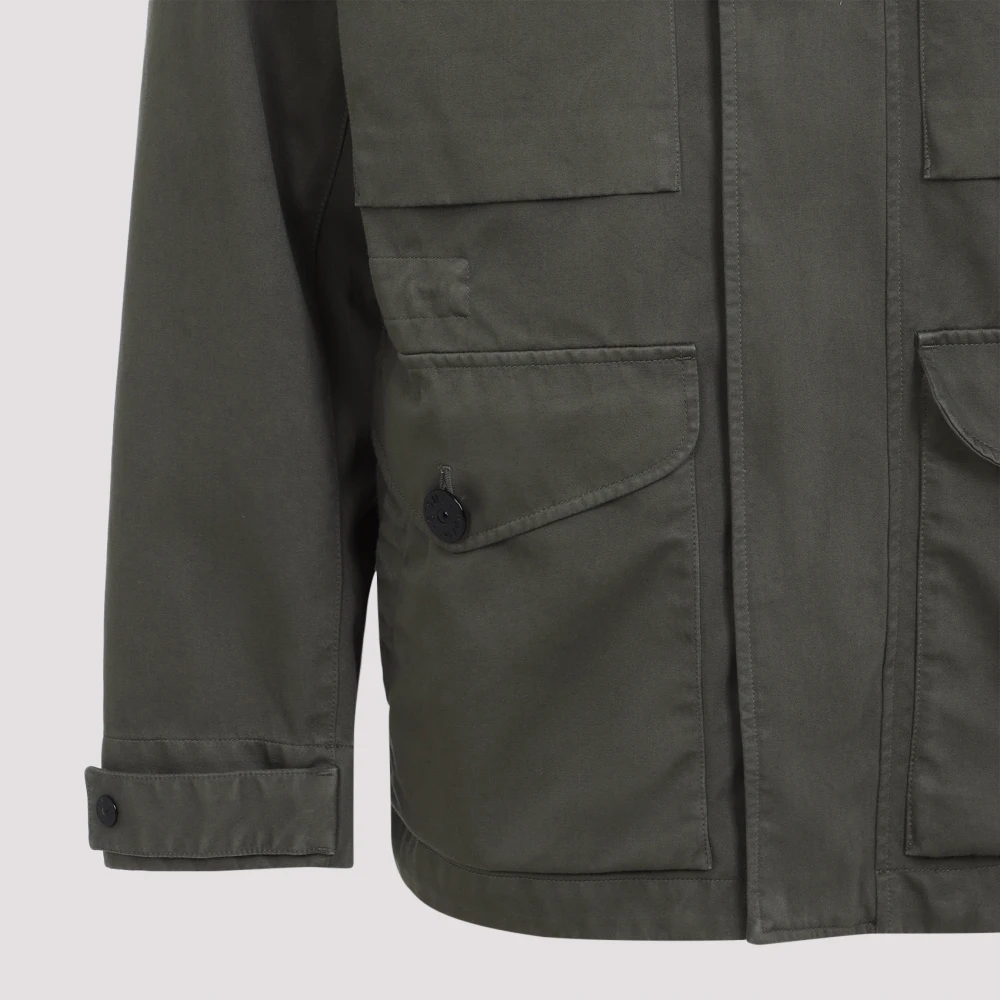 Stone Island Groene jas voor mannen Ss25 Green Heren