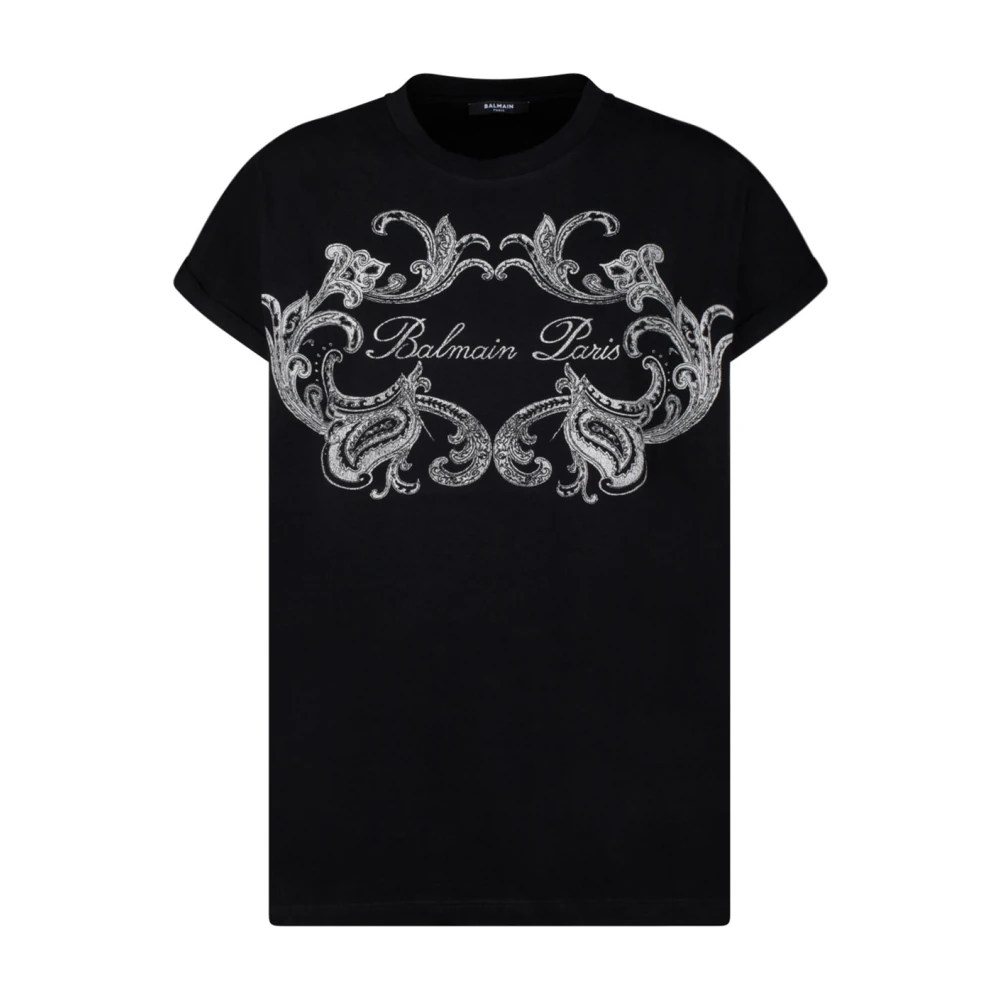 Balmain - Tops > T-Shirts - Black - Balmain - Modalova