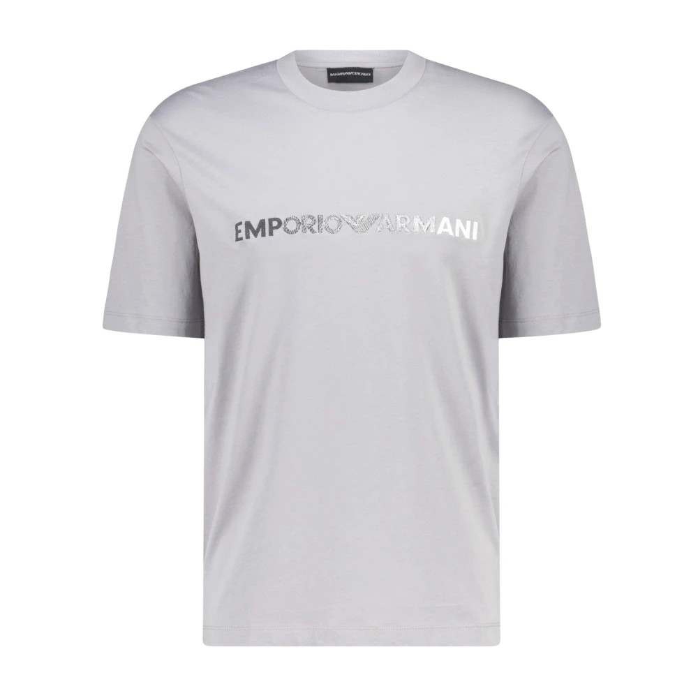 Giorgio Armani T-Shirts Gray Heren