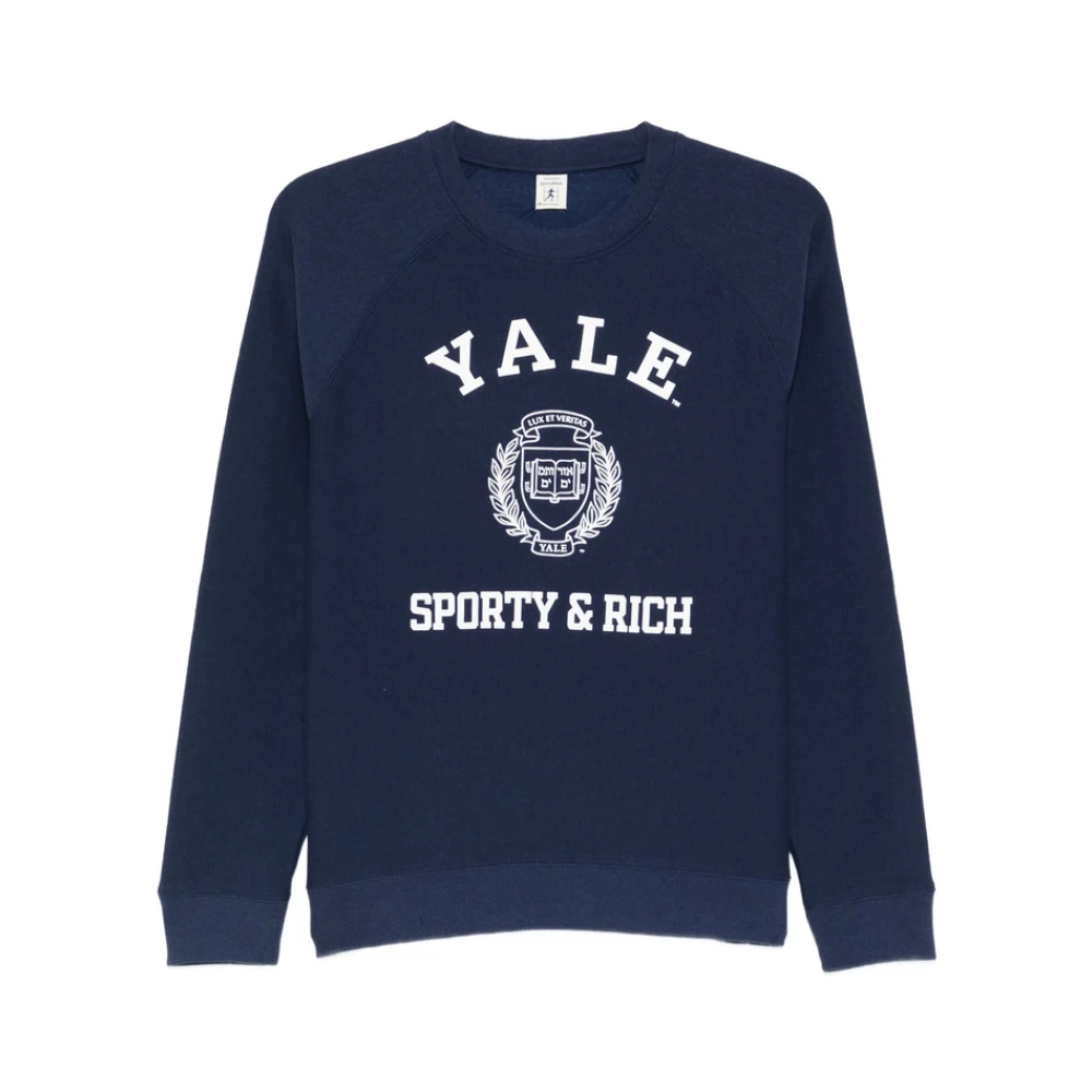 Sporty & Rich, Sweatshirts, female, Blue, Size: S Sweatshirt