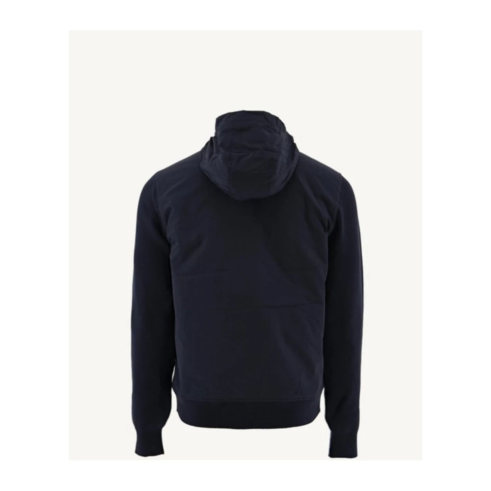 Jott Blauwe hoodie met ritssluiting Blue Heren