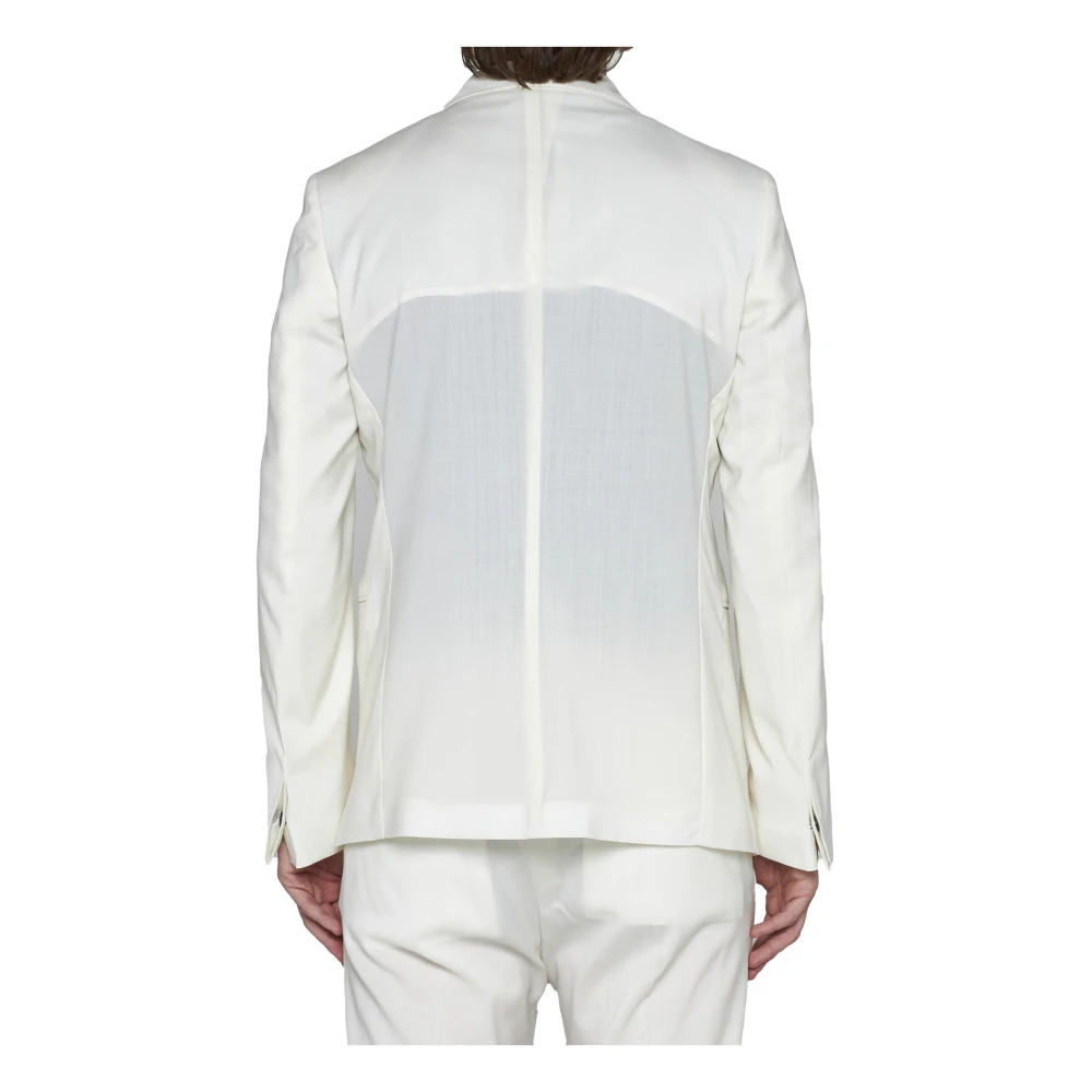 Low Brand Beige Wollen Jas Beige Heren
