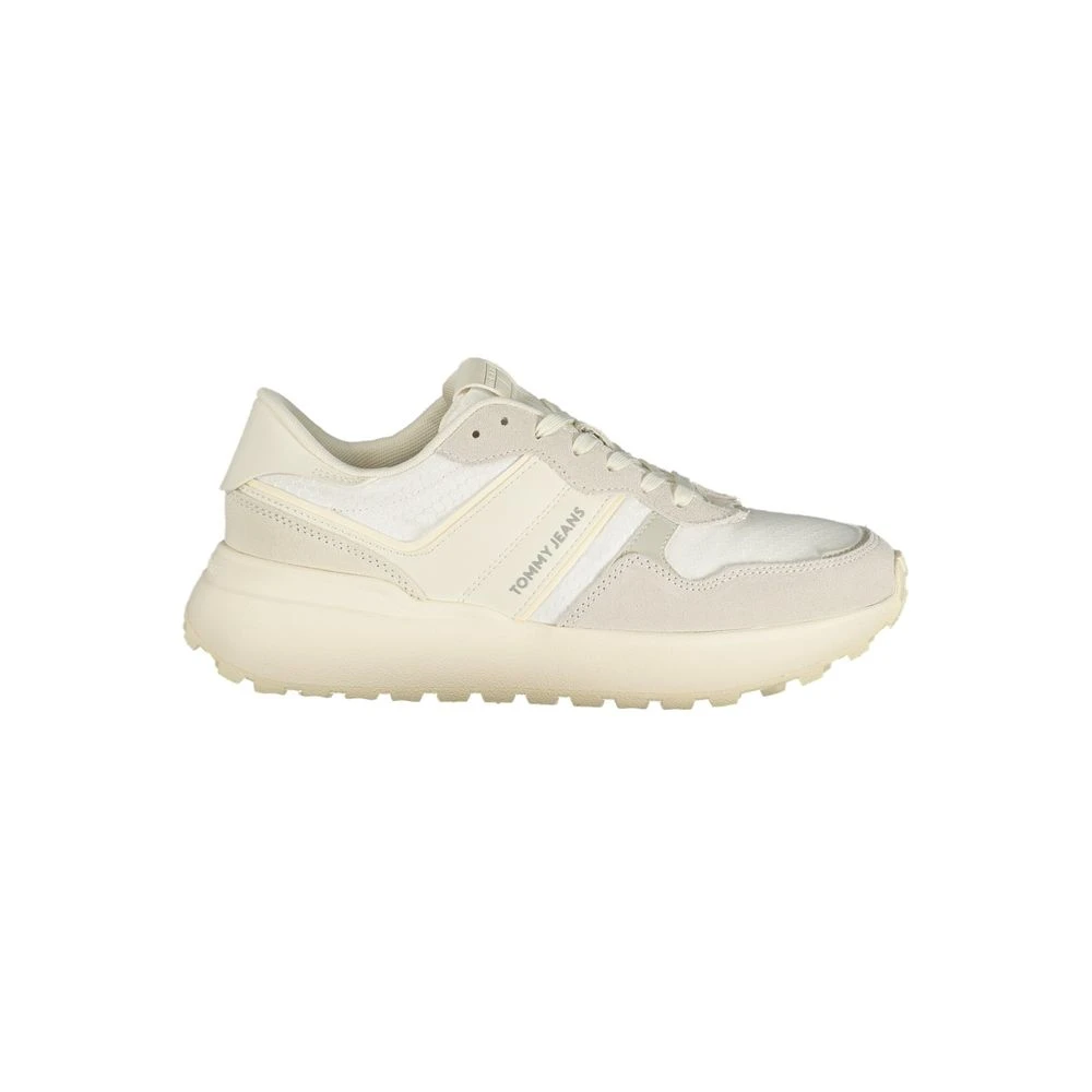 Tommy Hilfiger Women's White Lace-Up Sneaker