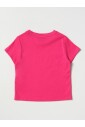 enfants-fuchsia-t-shirt-graphique-manches-courtes
