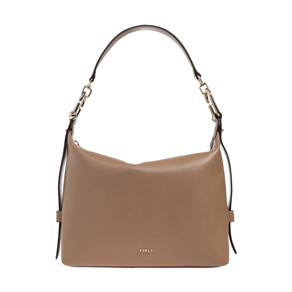 Furla Women's Beige Tonie Shoulder Bag M