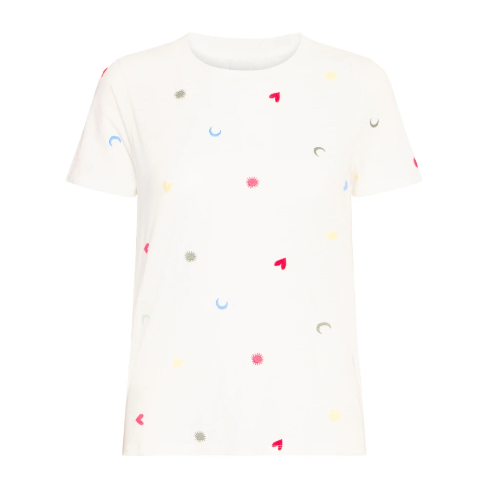 Ichi Cloud Dancer Top & T-Shirt Multicolor Dames