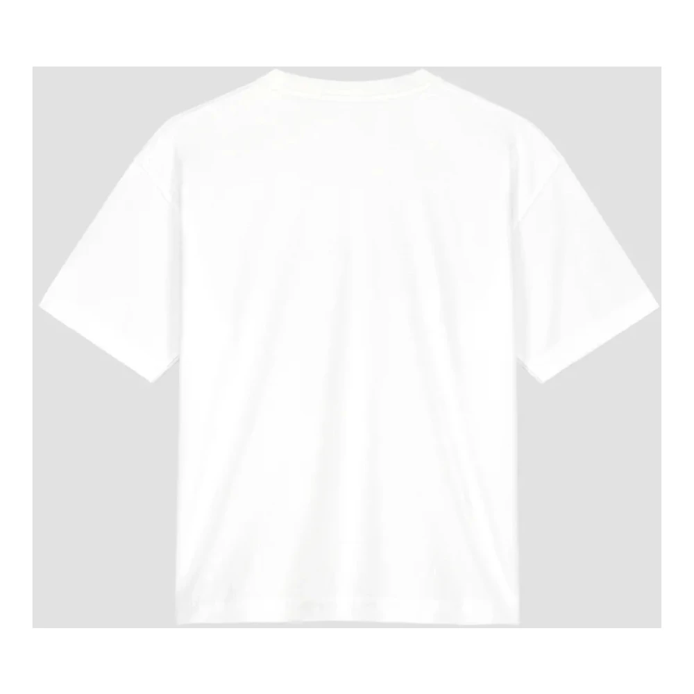 Olaf Hussein Smudge Logo Tee T-shirt White Dames