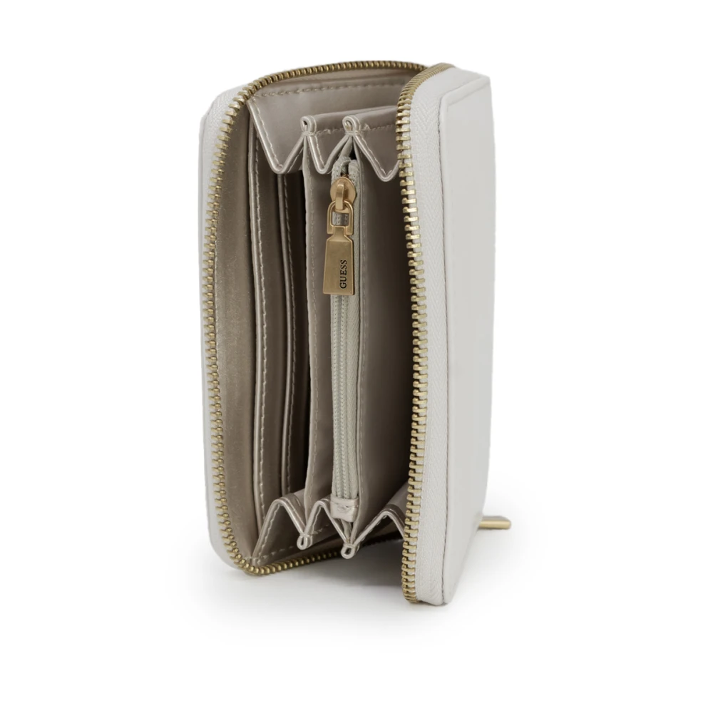 Guess Ritssluiting Portemonnee Herfst Winter Collectie Beige Dames