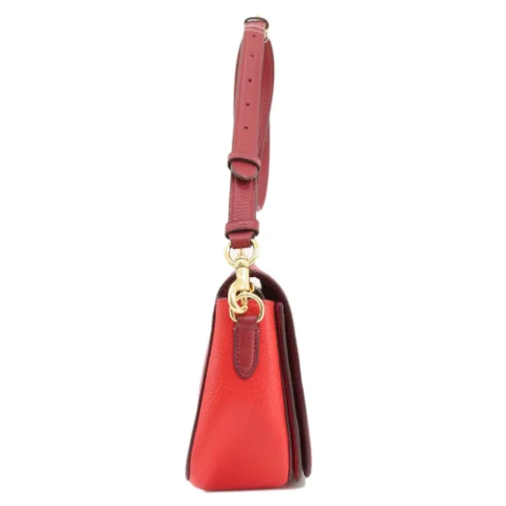 Coach Pre-owned Leather shoulder-bags Red Dames
