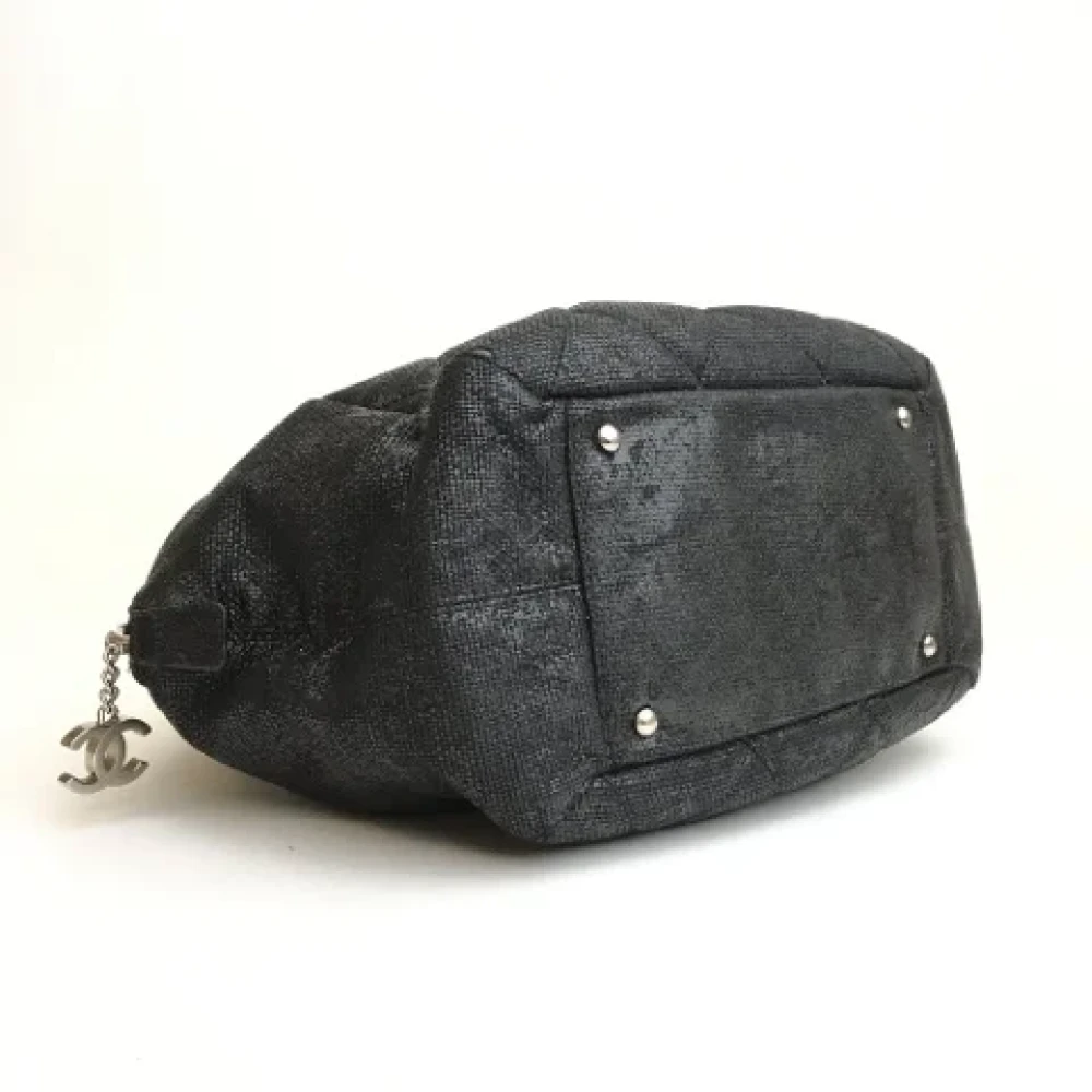 Chanel Vintage Pre-owned Fabric handbags Black Dames
