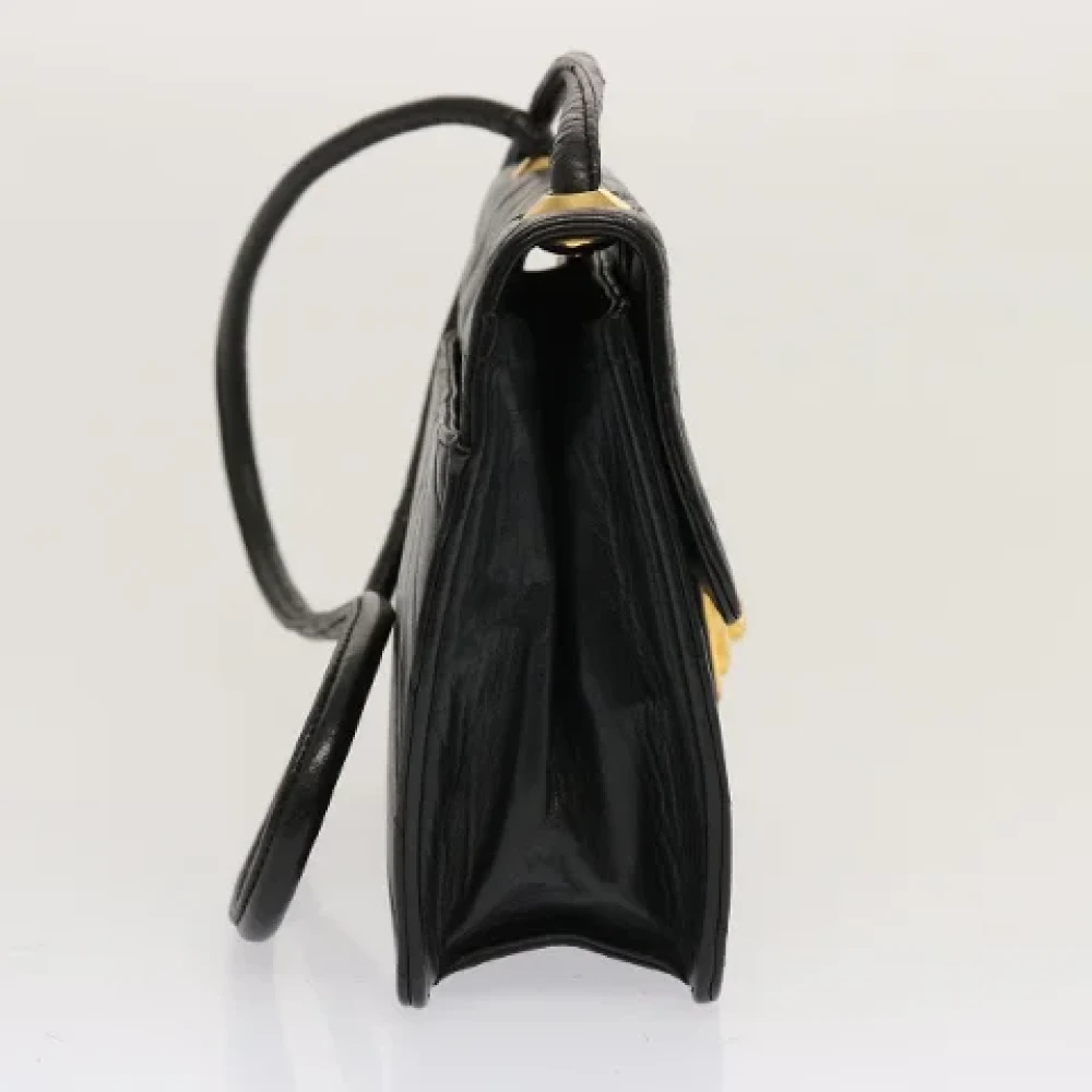 Chanel Vintage Pre-owned Leather chanel-bags Black Dames