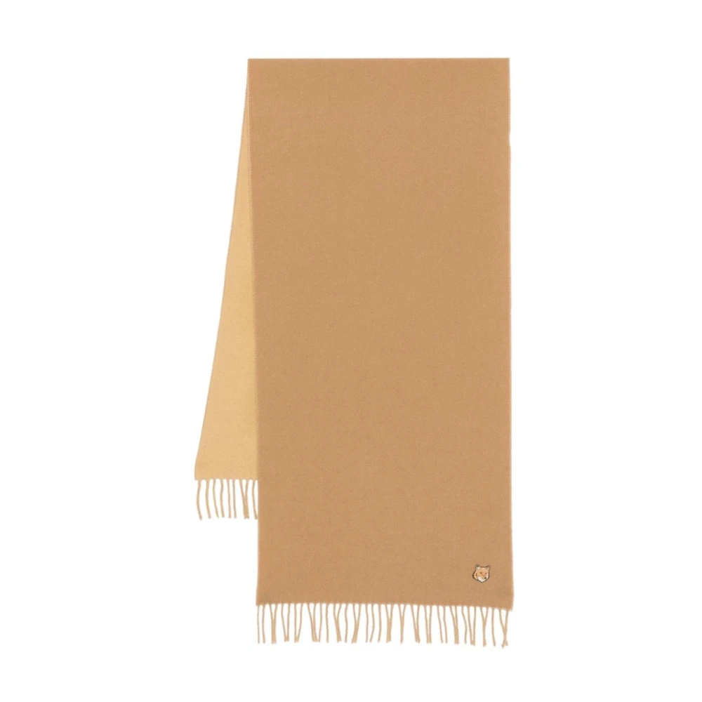 Maison Kitsuné Luxe Beige Sjaal Aw24 Brown Heren