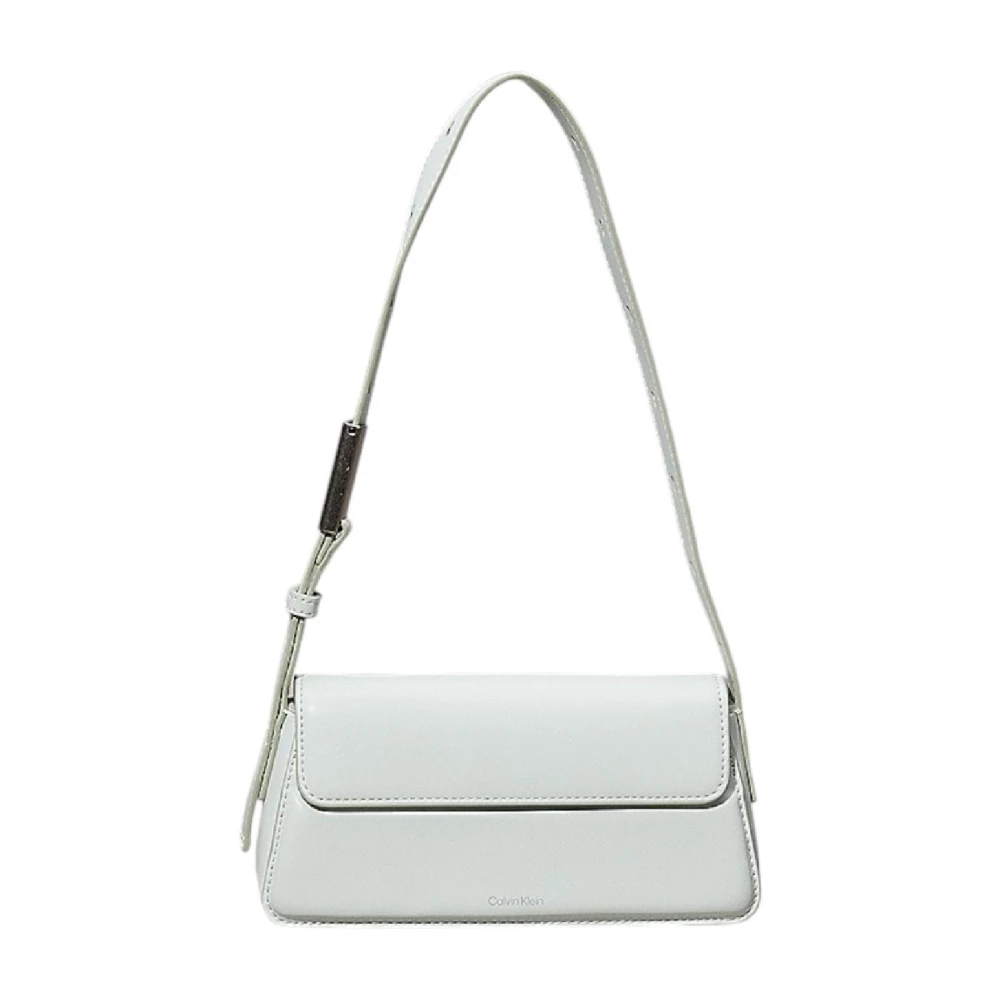 Calvin Klein Witte Belted Kleine Tas Gray Dames