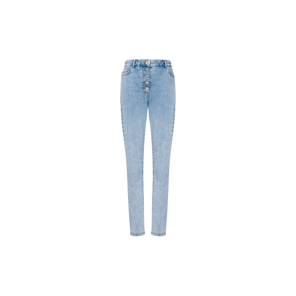 Moschino Women's Blue Skinny Fit Jeans, W27, Light Denim Skinny Jeans