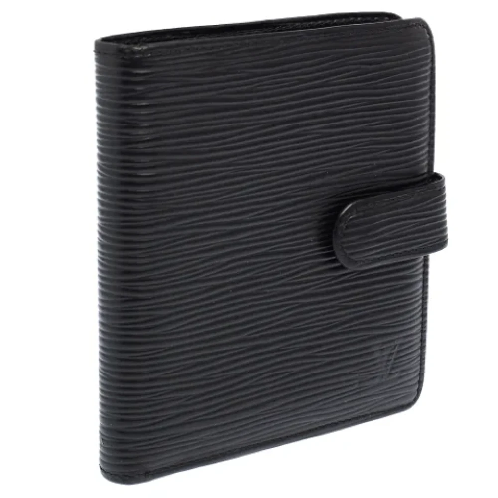 Louis Vuitton Vintage Pre-owned Leather wallets Black Dames
