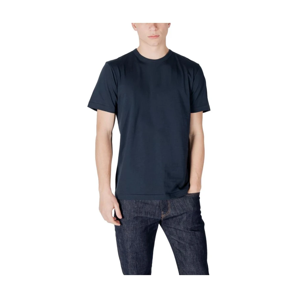 Colmar Blauw Katoenen T-shirt voor Mannen Blue Heren