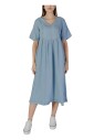robe-en-coton-bleu-clair-col-en-v