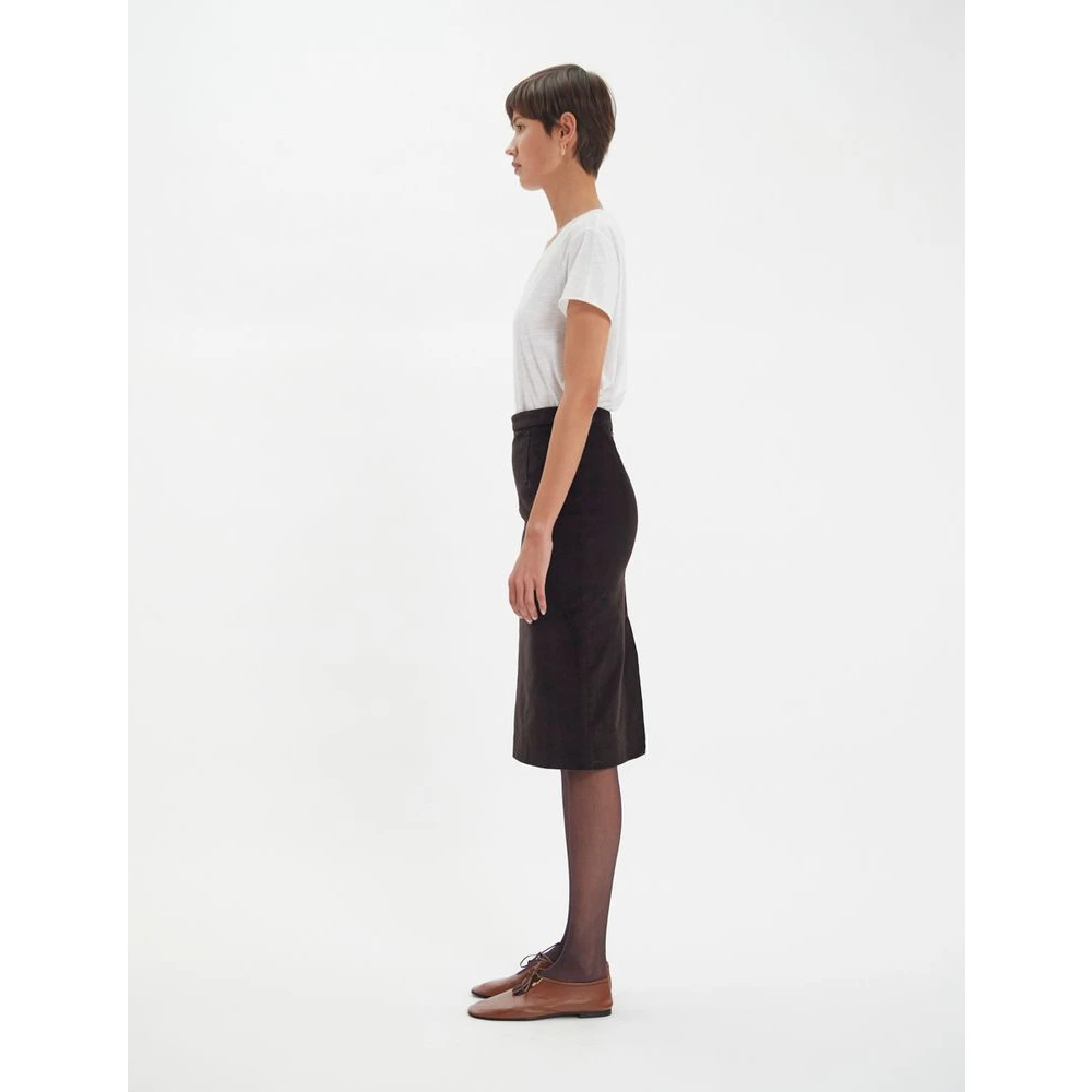Ines De La Fressange Paris Gabriela rok in bruin milleraie fluweel Brown Dames