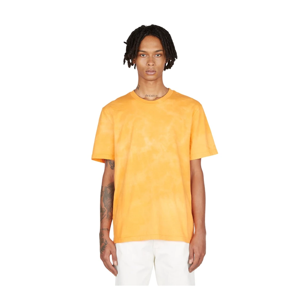 Notsonormal Men's Orange T-Shirts, Xl, Splashed Short Sleeve T-Shirt