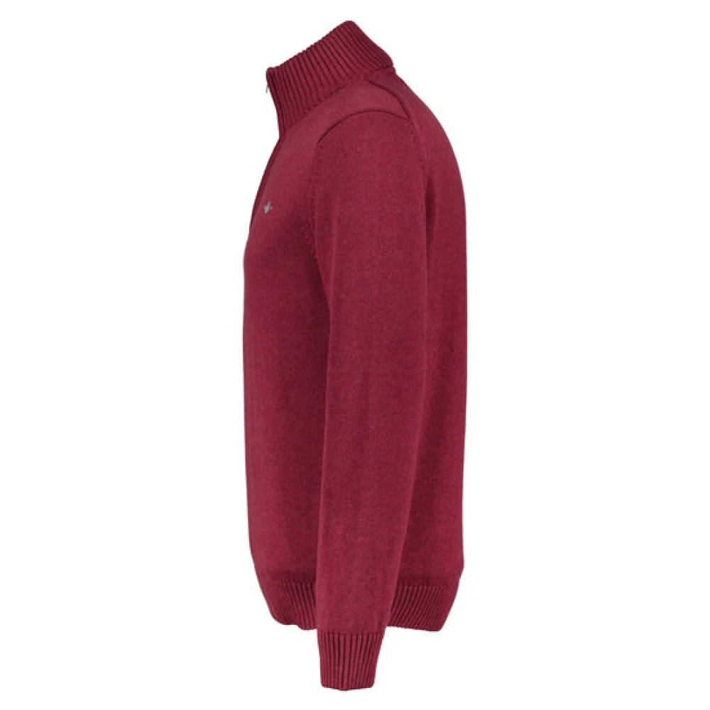 Gant Casual Katoenen Halfzip Red Heren