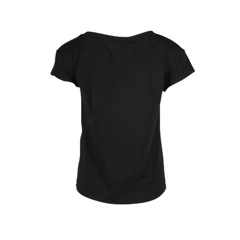 Moschino Hart Logo Print T-shirt Black Dames