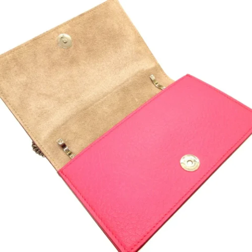 Jimmy Choo Pre-owned Fabric shoulder-bags Pink Dames