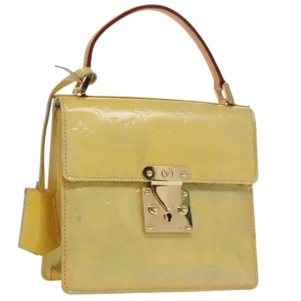 Louis Vuitton Vintage Pre-owned Leather handbags Yellow Dames