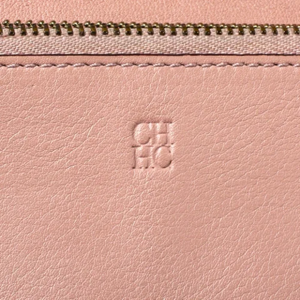 Carolina Herrera Pre-owned Leather wallets Pink Dames