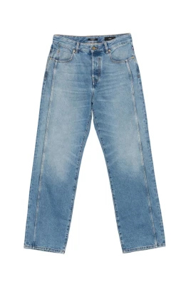 Bleknade jeans med lös passform