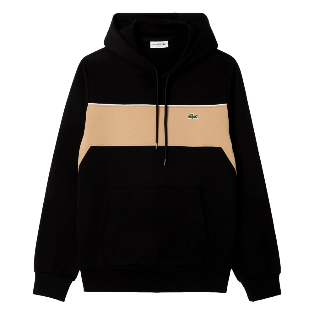 Lacoste Kleurblock hoodie Black Heren