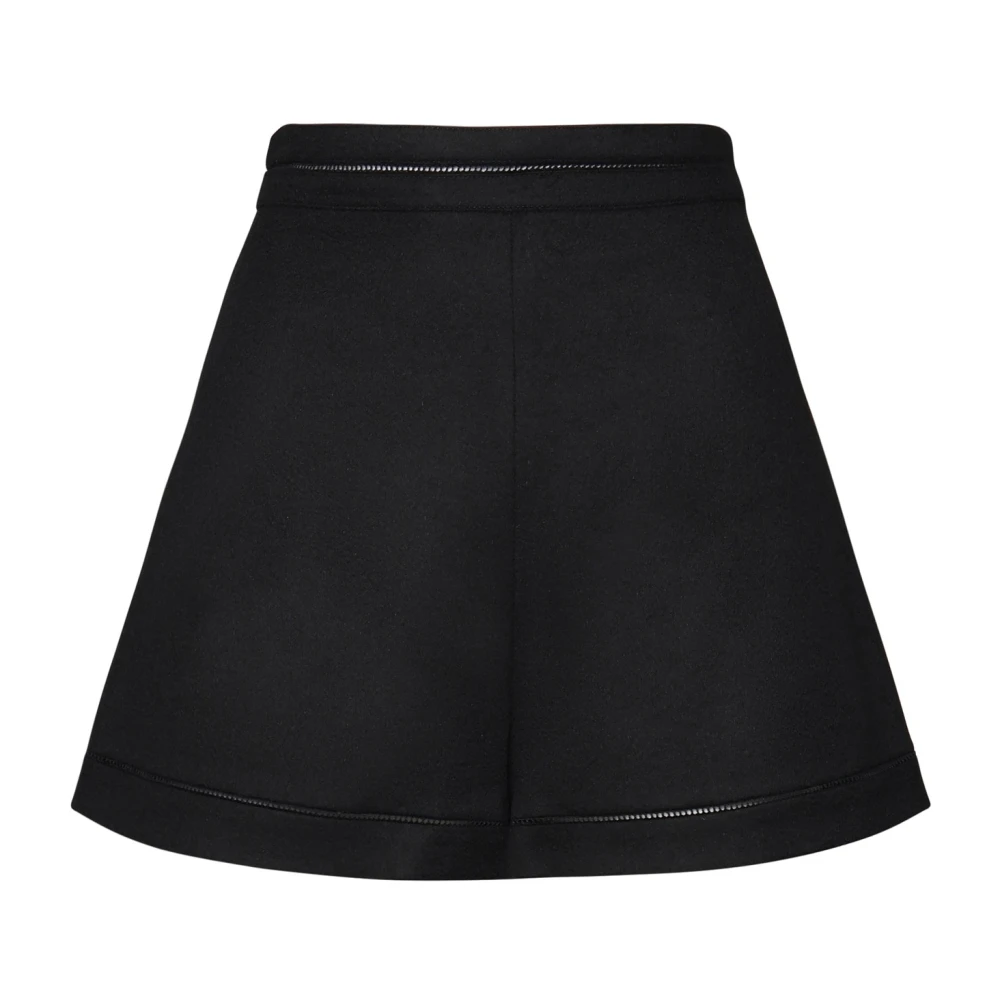 Max Mara Zwarte Runway Bell Style Shorts Black Dames