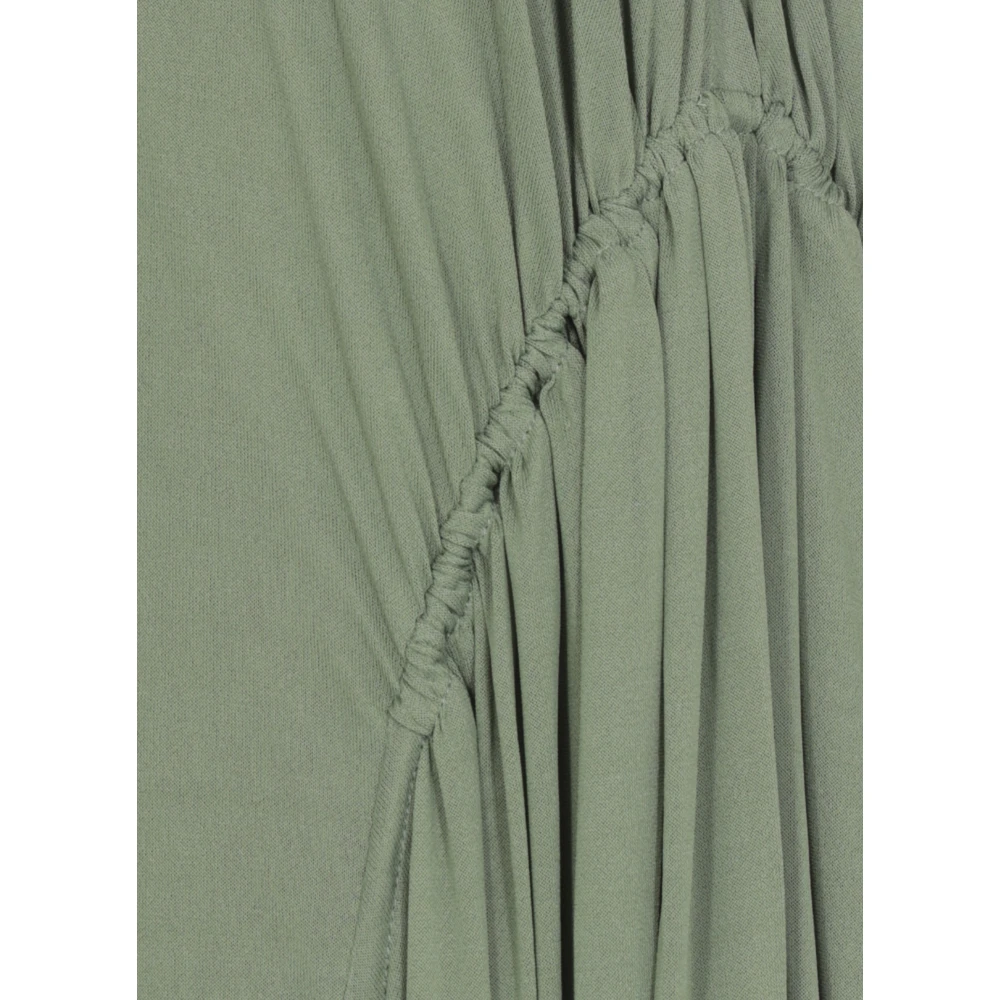 Lanvin Groene zijden rok met trekkoord Green Dames