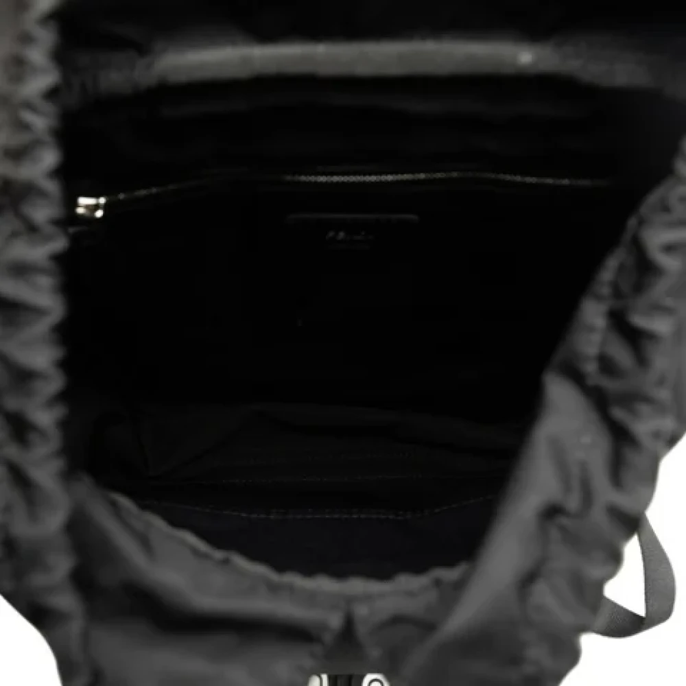 Fendi Vintage Pre-owned Canvas shoulder-bags Black Dames