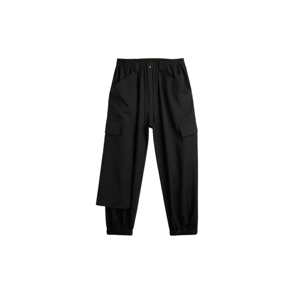 Y-3 Men's Black Sport Uniform Cuffed Cargo Pants