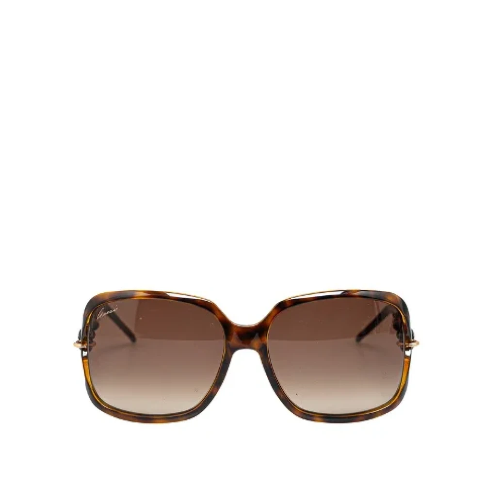 Gucci Vintage Pre-owned Plastic sunglasses Brown Dames