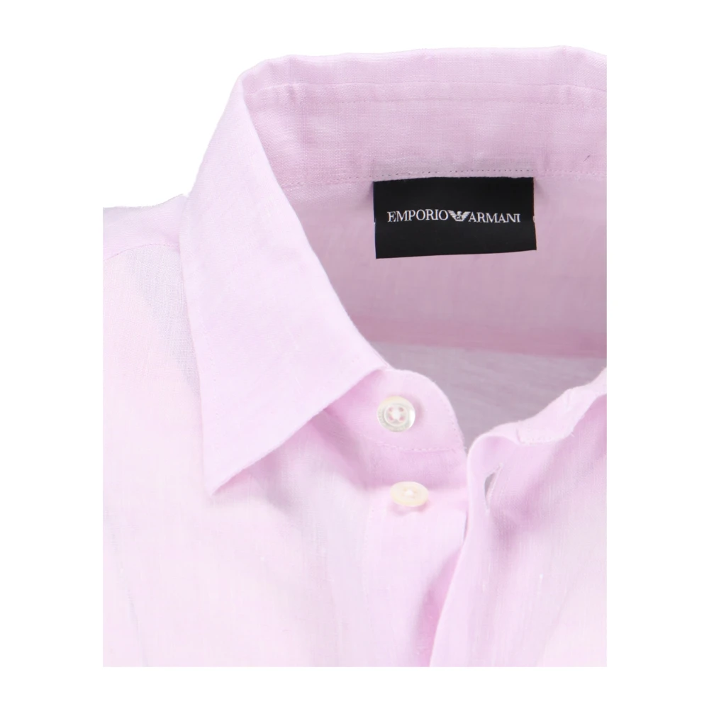 Emporio Armani Roze Overhemden voor Vrouwen Pink Heren