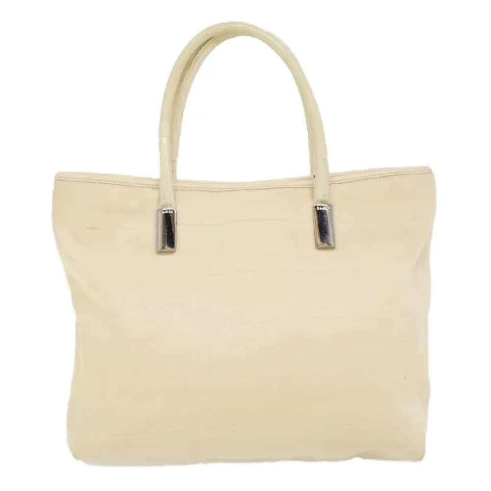 Gucci Vintage Pre-owned Fabric totes Beige Dames