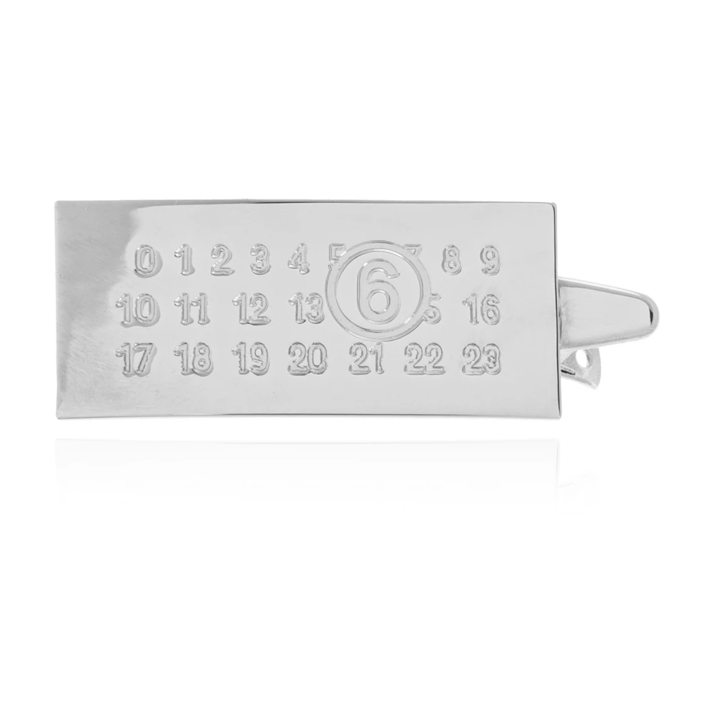 Mm6 Maison Margiela Donna Grigio Accessori, Taglia Unica, New,