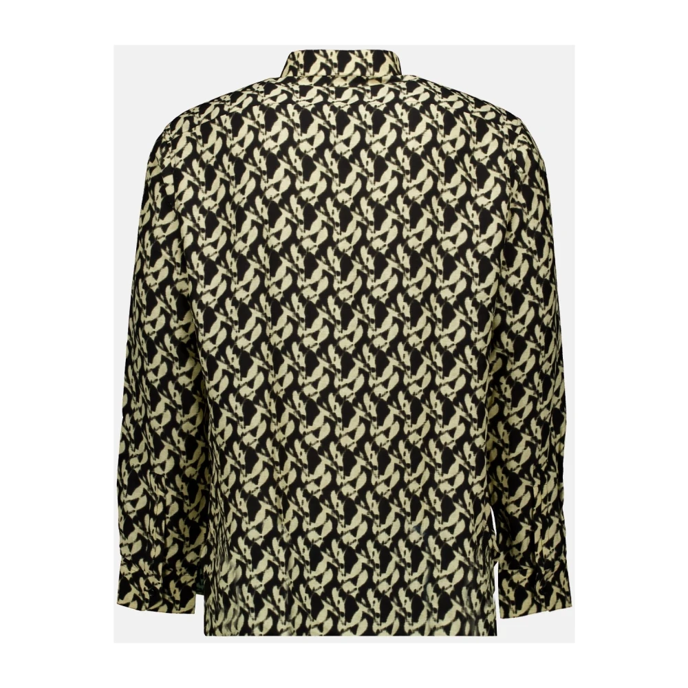 Saint Laurent Shirt met patroon klassieke stijl viscose Multicolor Heren