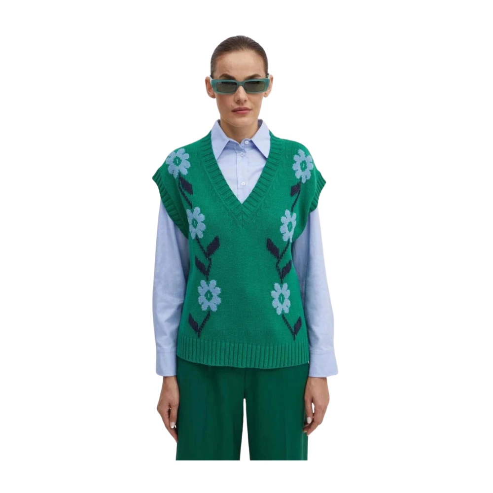 Max Mara Austria Vest Green Dames