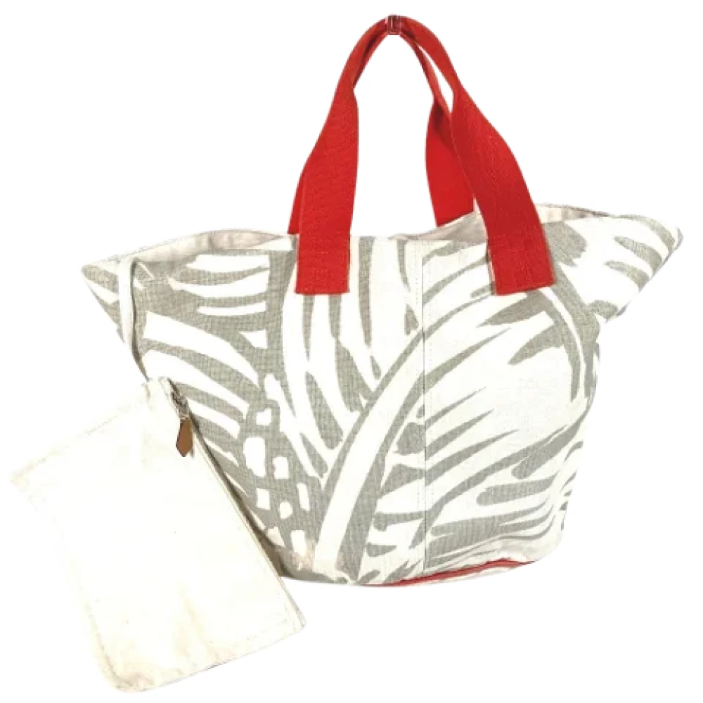 Hermès Vintage Pre-owned Fabric shoulder-bags Beige Dames