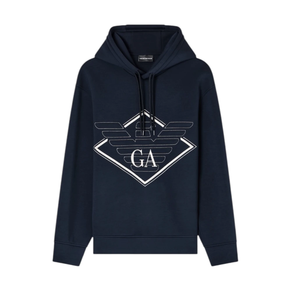 Emporio Armani Uomo Blu Felpe, S, New,