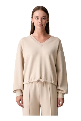 Modal V-ringad Sweatshirt