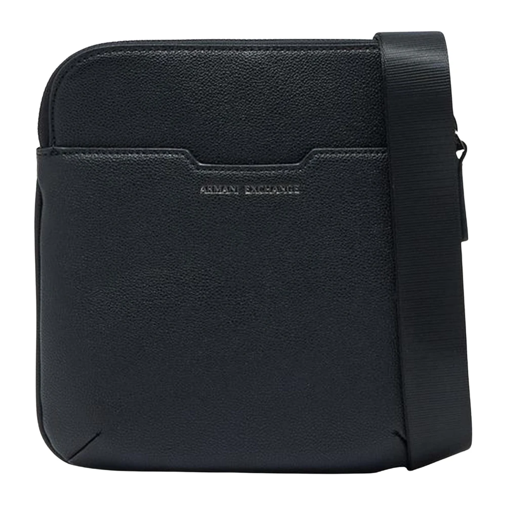 Armani Exchange Mannelijk Zwart Tassen Heren, One Size, Mini Crossbody Tas